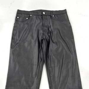 Tampa black shiny pants polyester